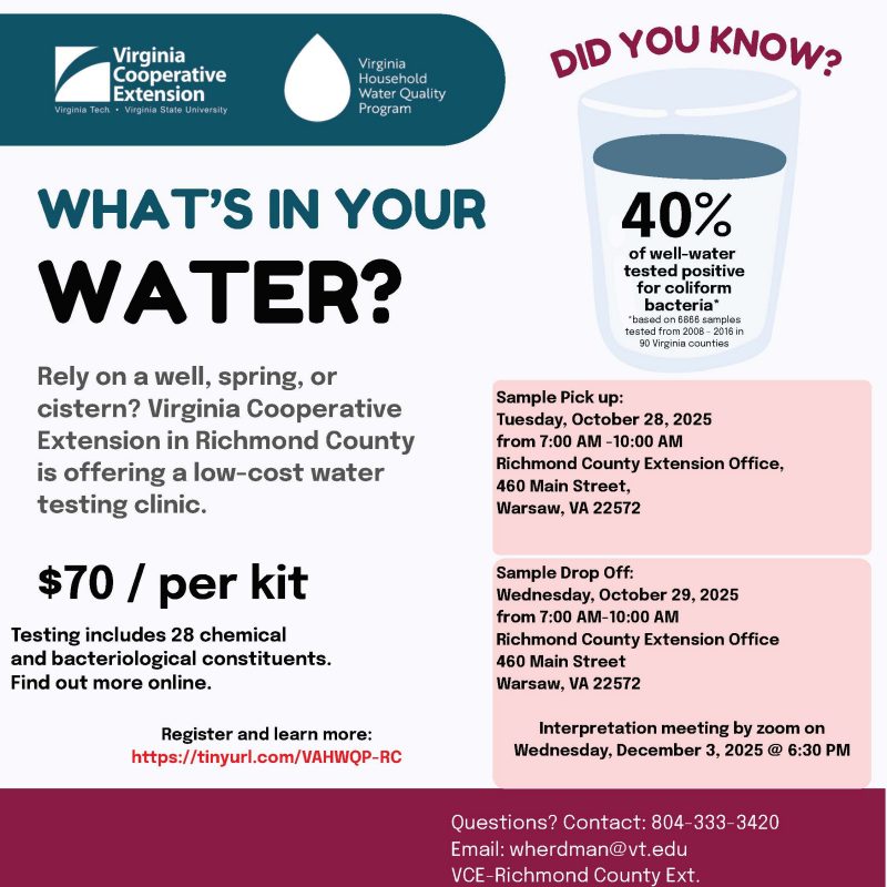 2025 Drinking Water Clinic